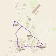 U-Heights Shutle route map