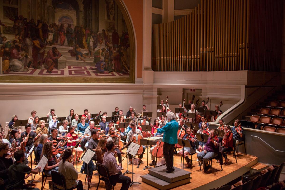 Orchestra in Cabell Hall